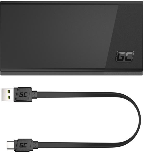 POWERBANK Green Cell PowerPlay20S 20000mAh PD 22,5W QC 3.0 3x USB-C CZARNY 3 POWERBANK Green Cell PowerPlay20S 20000mAh PD 22,5W QC 3.0 3x USB-C CZARNY - obrazek 3