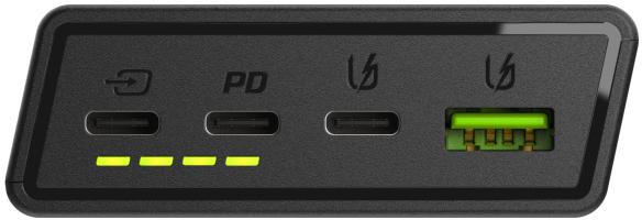 POWERBANK Green Cell PowerPlay20S 20000mAh PD 22,5W QC 3.0 3x USB-C CZARNY 5 POWERBANK Green Cell PowerPlay20S 20000mAh PD 22,5W QC 3.0 3x USB-C CZARNY - obrazek 5