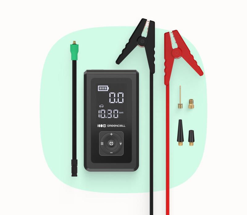 POWERBANK ROZRUSZNIK KOMPRESOR Green Cell PowerBoost Air Car Jump Starter 8000mAh 1000A 150PSI - obrazek 3