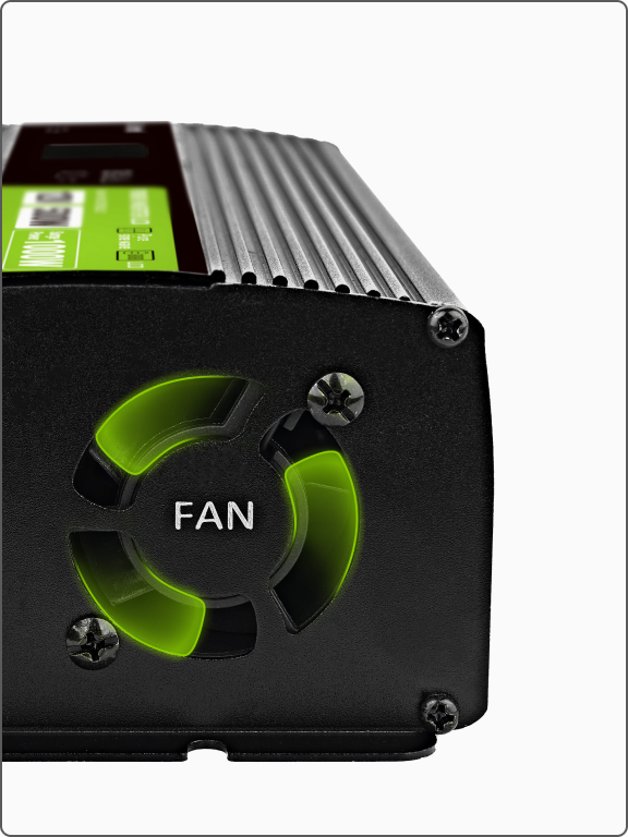 PRZETWORNICA NAPIĘCIA Green Cell PowerInverter LCD 12V / 230V 500W/1000W CZYSTA SINUSOIDA - obrazek 2