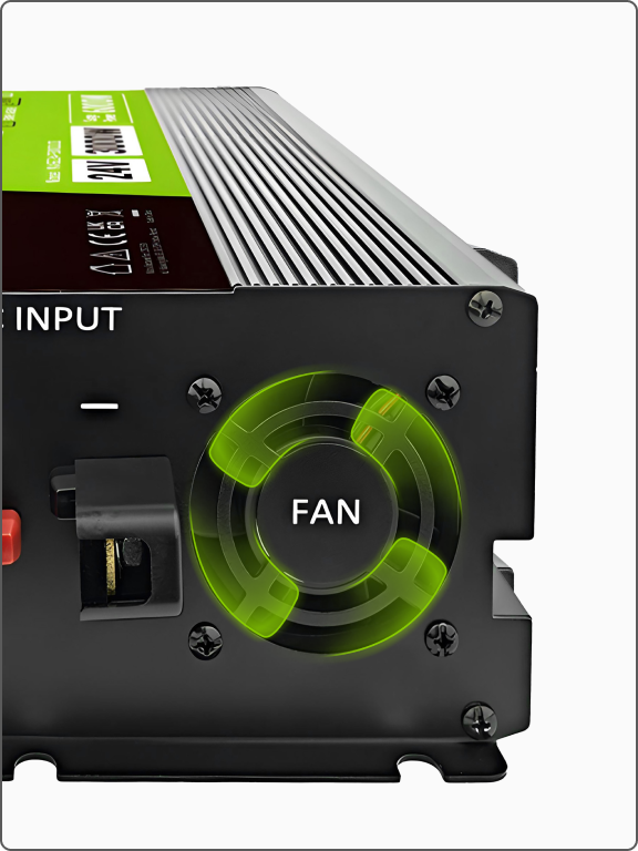 PRZETWORNICA NAPIĘCIA Green Cell PowerInverter LCD 24V / 230V 3000/6000W CZYSTA SINUSOIDA - obrazek 2