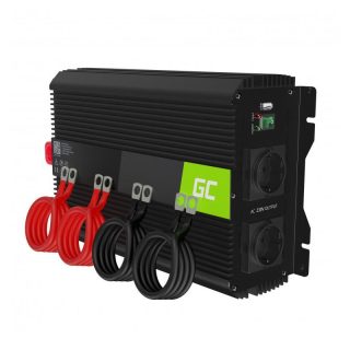 PRZETWORNICA NAPIĘCIA INWERTER Green Cell PRO 12V / 230V 2000W/4000W MODYFIKOWANA SINUSOIDA INVGC10