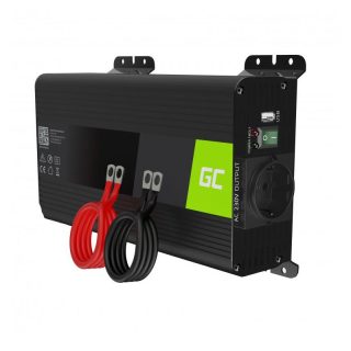 PRZETWORNICA NAPIĘCIA INWERTER Green Cell PRO 12V / 230V 500W/1000W CZYSTA SINUSOIDA INVGC16