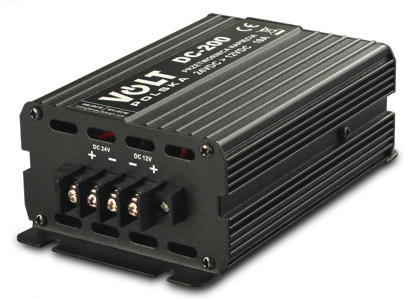 PRZETWORNICA VOLT POLSKA DC-200 120W 24/12V 1 PRZETWORNICA VOLT POLSKA DC-200 120W 24/12V