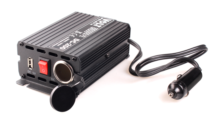 PRZETWORNICA VOLT POLSKA DC-200 120W 24/12V POD ZAPALNICZKĘ 2 PRZETWORNICA VOLT POLSKA DC-200 120W 24/12V POD ZAPALNICZKĘ - obrazek 2