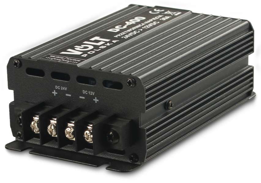 PRZETWORNICA VOLT POLSKA DC-400 360W 24/12V 1 PRZETWORNICA VOLT POLSKA DC-400 360W 24/12V