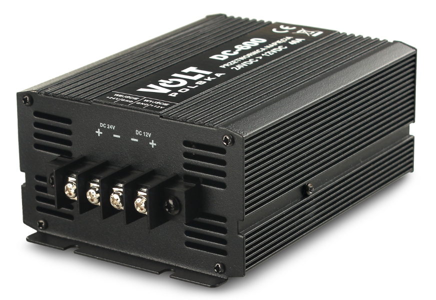PRZETWORNICA VOLT POLSKA DC-600 480W 24/12V 1 PRZETWORNICA VOLT POLSKA DC-600 480W 24/12V