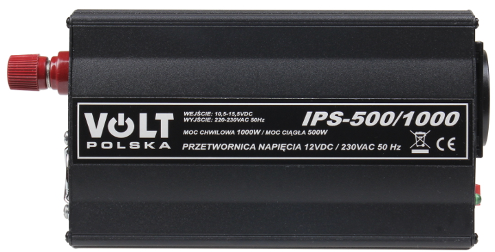PRZETWORNICA VOLT POLSKA IPS-500/1000 12V/230V 500/1000 W 3 PRZETWORNICA VOLT POLSKA IPS-500/1000 12V/230V 500/1000 W - obrazek 3