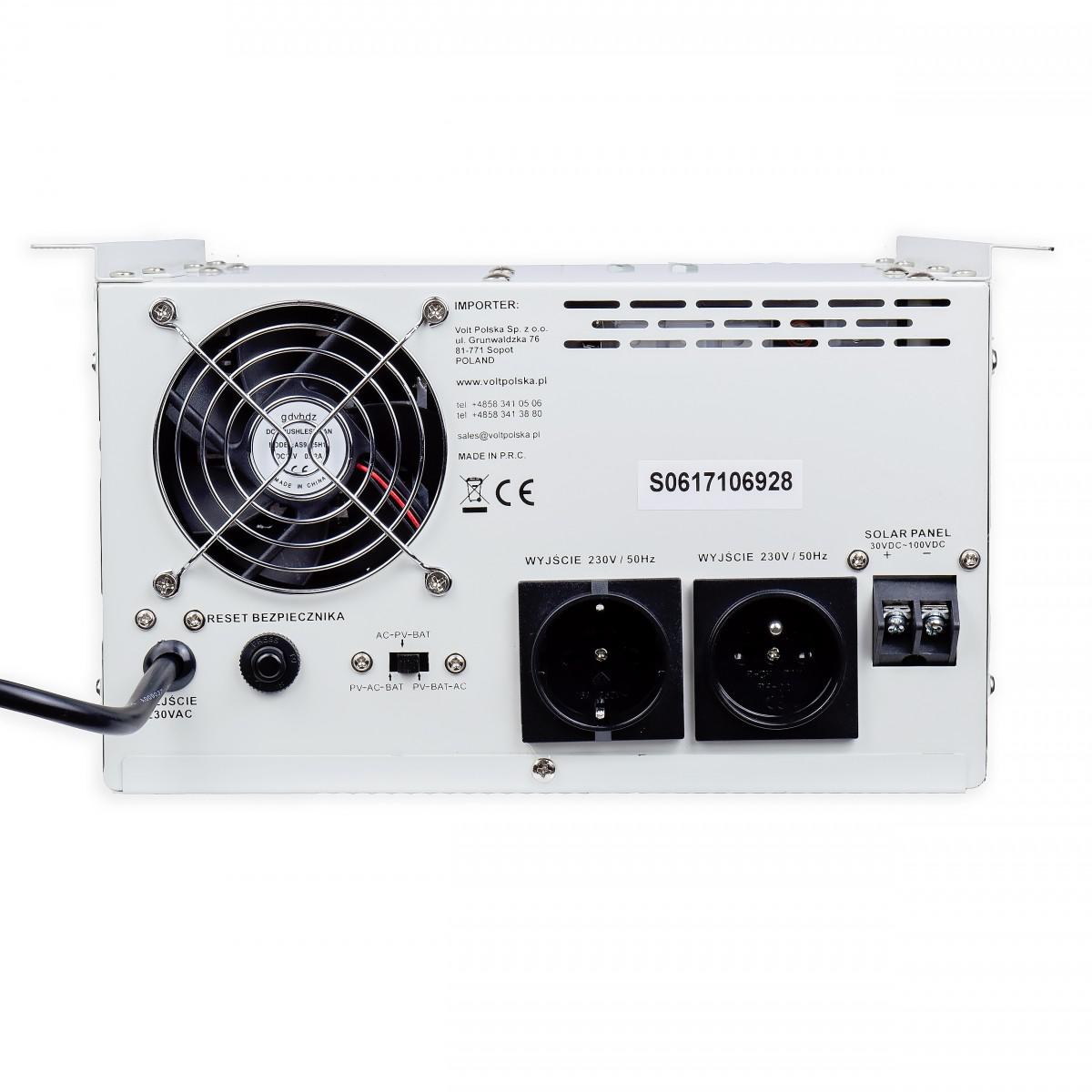 PRZETWORNICA VOLT POLSKA SINUSPRO-2500S 24V 1800/2500W SOLAR - obrazek 4