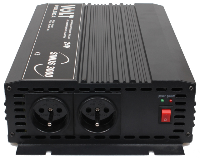 PRZETWORNICA VOLT POLSKA SINUS 3000 24V / 230V 1500/3000W 1 PRZETWORNICA VOLT POLSKA SINUS 3000 24V / 230V 1500/3000W