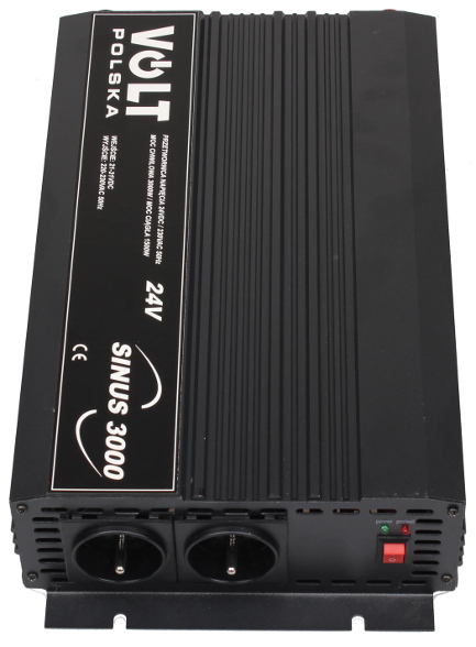PRZETWORNICA VOLT POLSKA SINUS 3000 24V / 230V 1500/3000W 3 PRZETWORNICA VOLT POLSKA SINUS 3000 24V / 230V 1500/3000W - obrazek 3