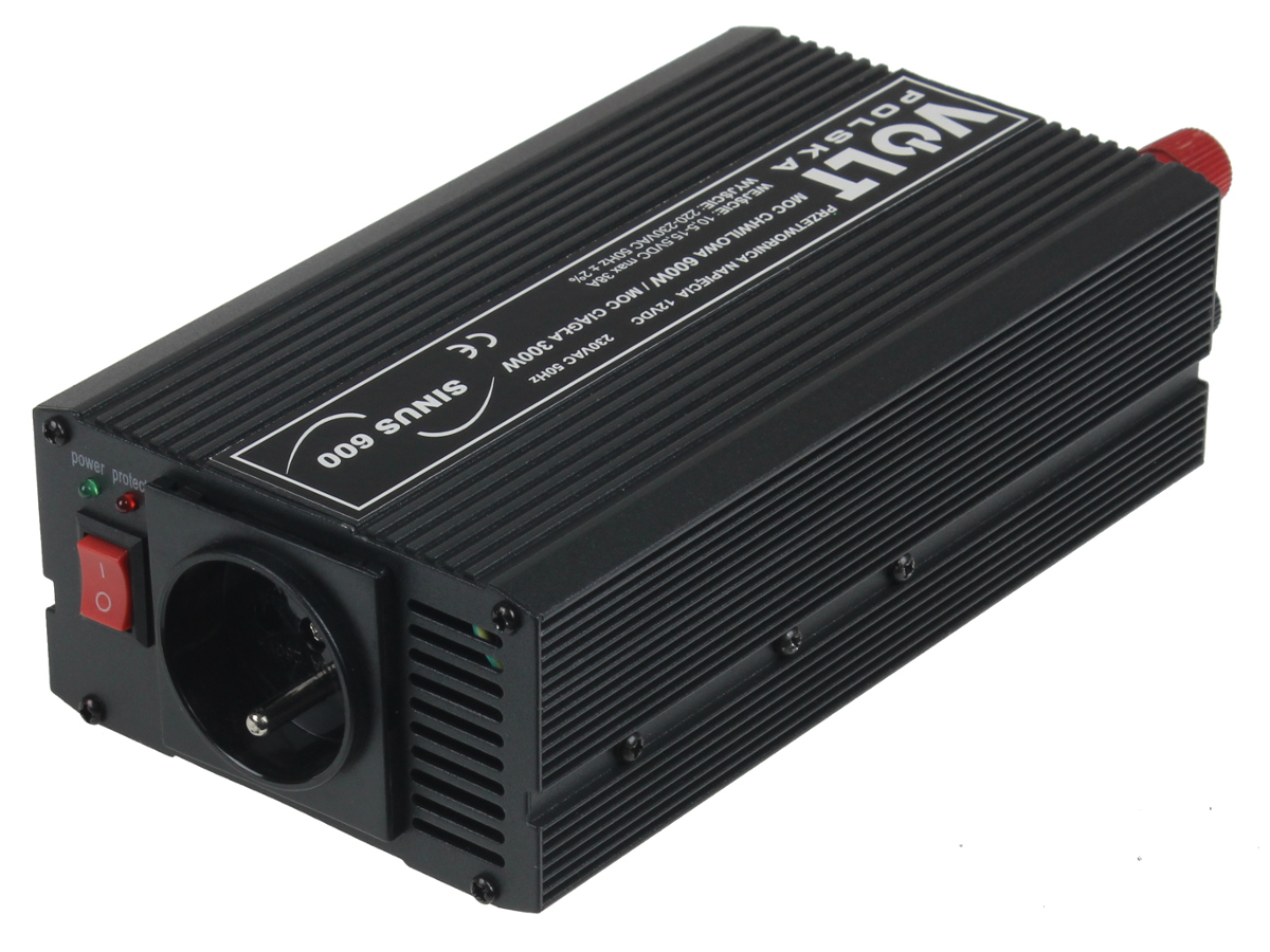 PRZETWORNICA VOLT POLSKA SINUS 600 12V / 230V 300/600W - obrazek 3
