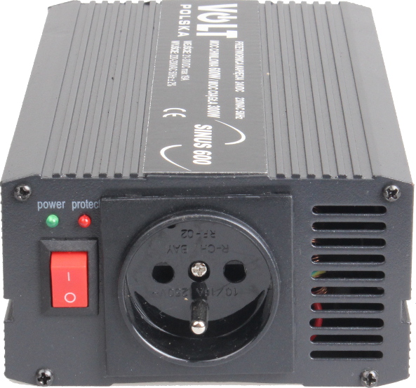 PRZETWORNICA VOLT POLSKA SINUS 600 24V / 230V 300/600W 3 PRZETWORNICA VOLT POLSKA SINUS 600 24V / 230V 300/600W - obrazek 3