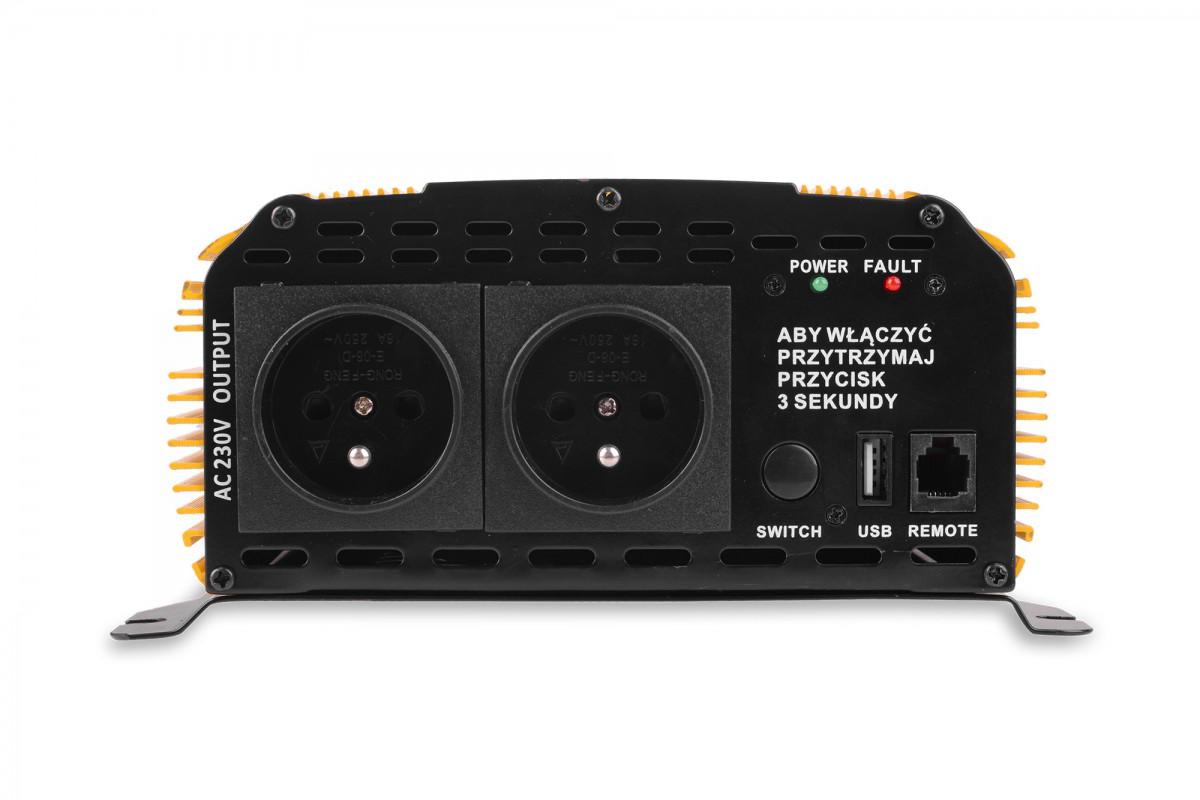 PRZETWORNICA VOLT POLSKA SINUS PLUS 1200 24V / 230V 600/1200W - obrazek 2