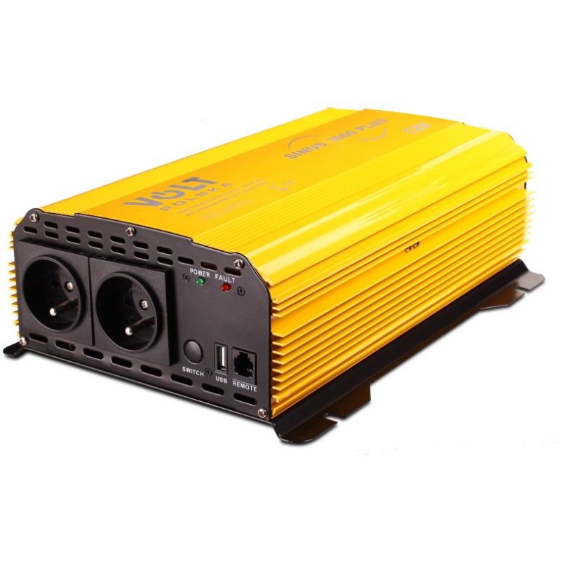 PRZETWORNICA VOLT POLSKA SINUS PLUS 3000 12V / 230V 1500/3000W 1 PRZETWORNICA VOLT POLSKA SINUS PLUS 3000 12V / 230V 1500/3000W