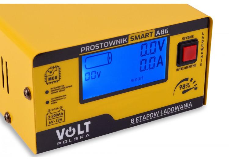 Prostownik Smart Volt Polska 6V/12V 15A A86 - obrazek 4