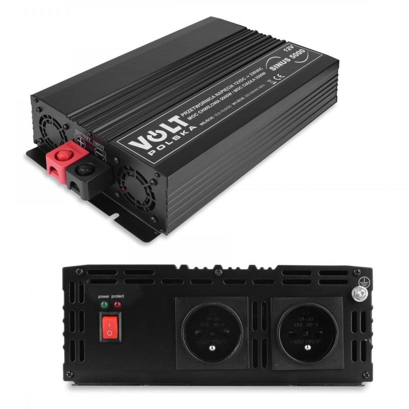 Przetwornica VOLT POLSKA Sinus 5000 12V / 230V 2500/5000W 1 Przetwornica VOLT POLSKA Sinus 5000 12V / 230V 2500/5000W