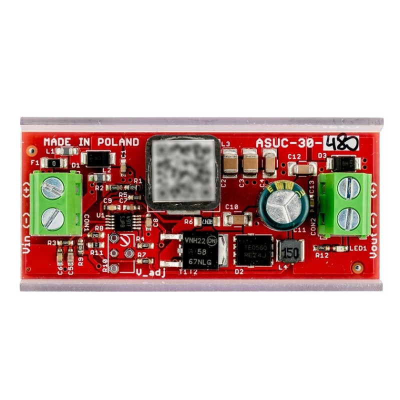 Przetwornica podnosząca napięcie do 48V ATTE ASUC-30-480-OF 1 Przetwornica podnosząca napięcie do 48V ATTE ASUC-30-480-OF