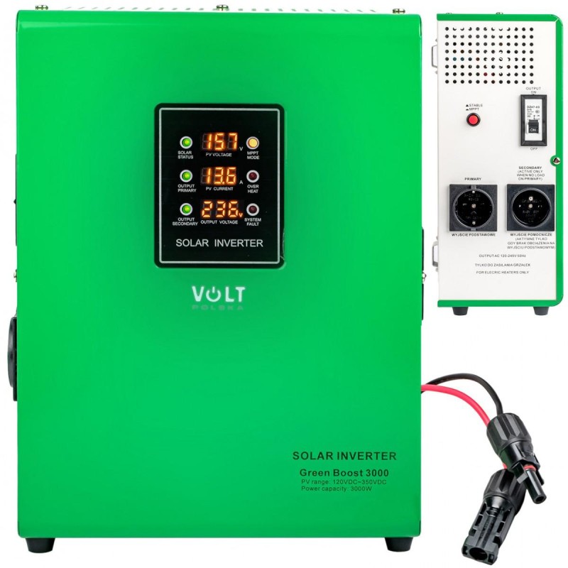 Przetwornica solarna VOLT POLSKA GREEN BOOST MPPT 3000 (120-350VDC) 1 Przetwornica solarna VOLT POLSKA GREEN BOOST MPPT 3000 (120-350VDC)