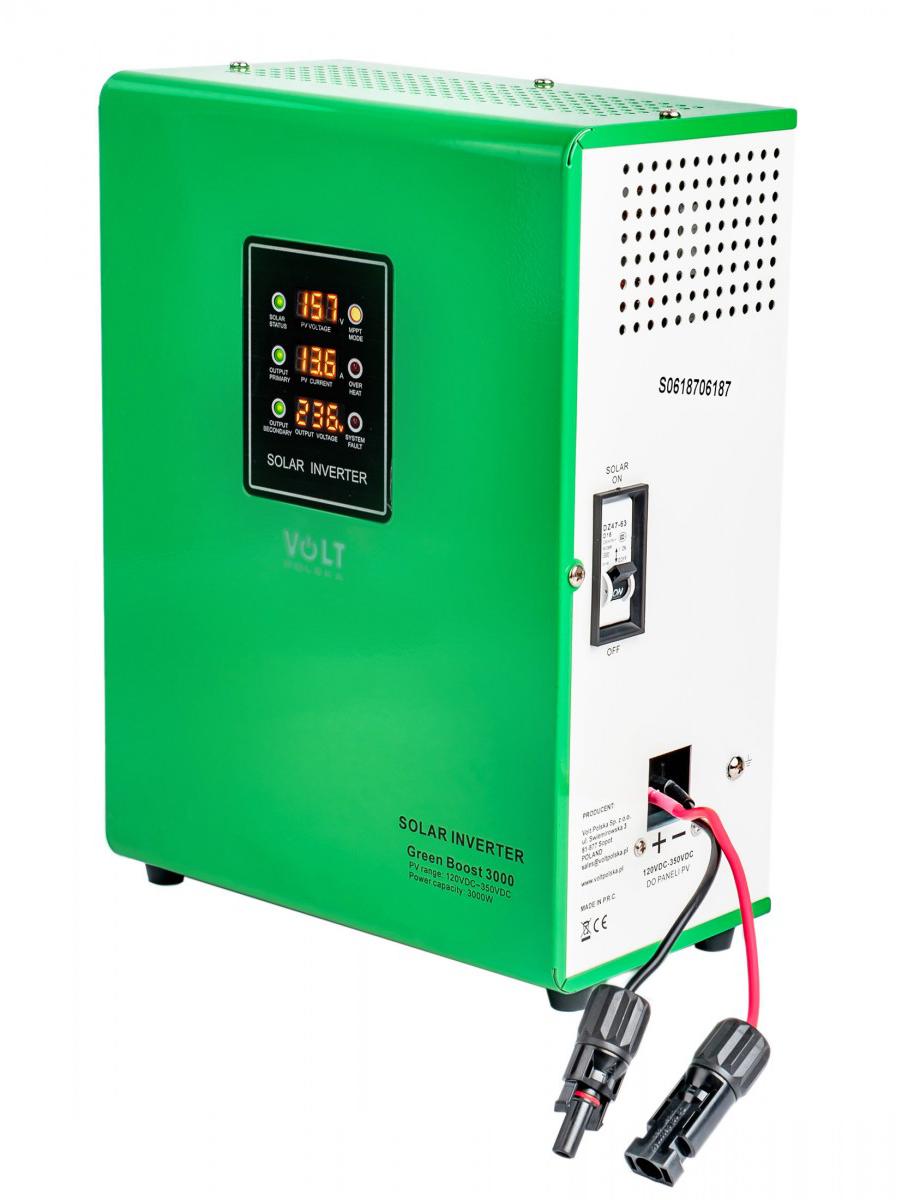 Przetwornica solarna VOLT POLSKA GREEN BOOST MPPT 3000 (120-350VDC) 2 Przetwornica solarna VOLT POLSKA GREEN BOOST MPPT 3000 (120-350VDC) - obrazek 2