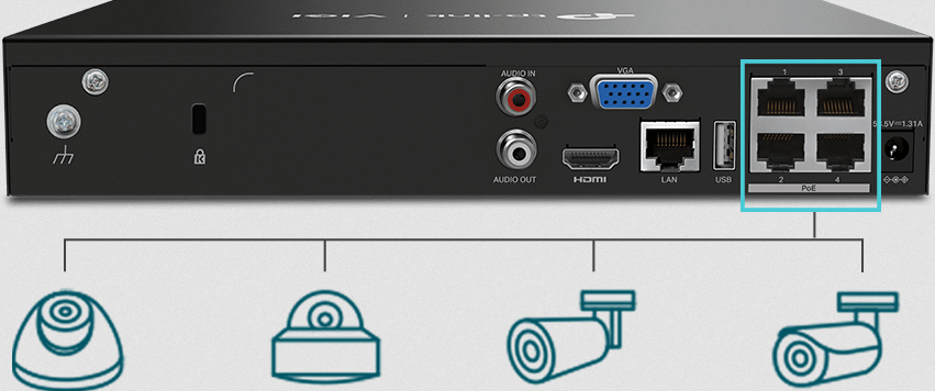 REJESTRATOR TP-LINK VIGI NVR1004H-4P 3 REJESTRATOR TP-LINK VIGI NVR1004H-4P - obrazek 3