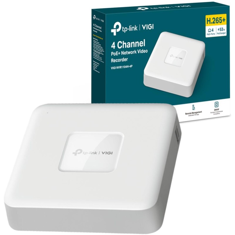 REJESTRATOR TP-LINK VIGI NVR1104H-4P 1 REJESTRATOR TP-LINK VIGI NVR1104H-4P