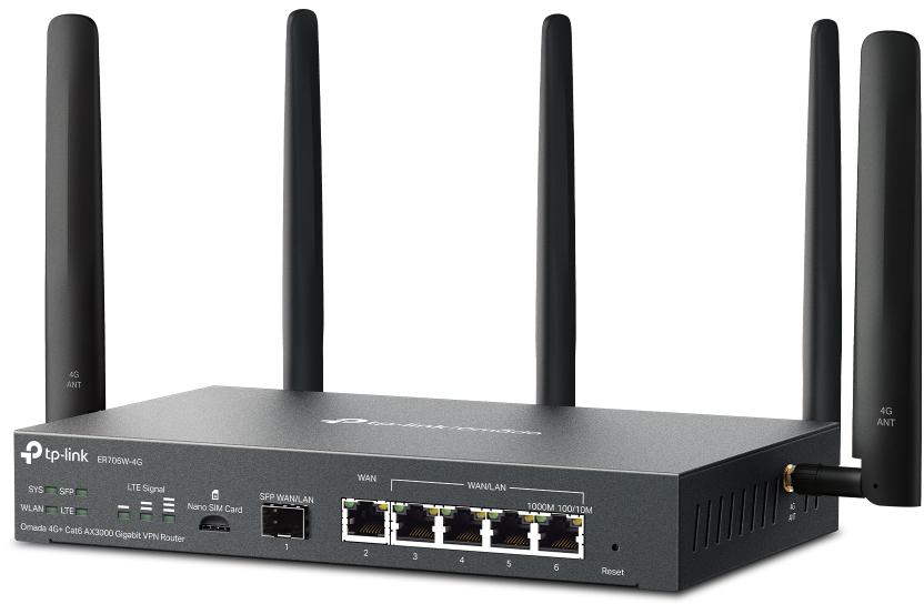 ROUTER TP-LINK 4G LTE Cat6 Omada AX3000 (ER706W-4G) 7 ROUTER TP-LINK 4G LTE Cat6 Omada AX3000 (ER706W-4G) - obrazek 7