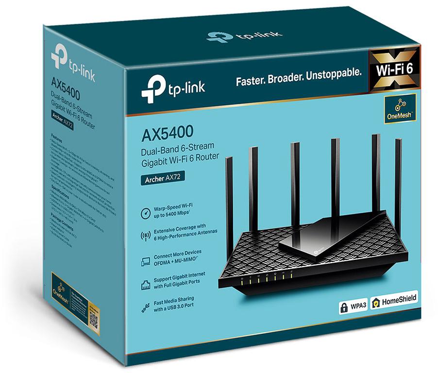 ROUTER TP-LINK ARCHER AX72 Wi-Fi 6 AX5400 2 ROUTER TP-LINK ARCHER AX72 Wi-Fi 6 AX5400 - obrazek 2