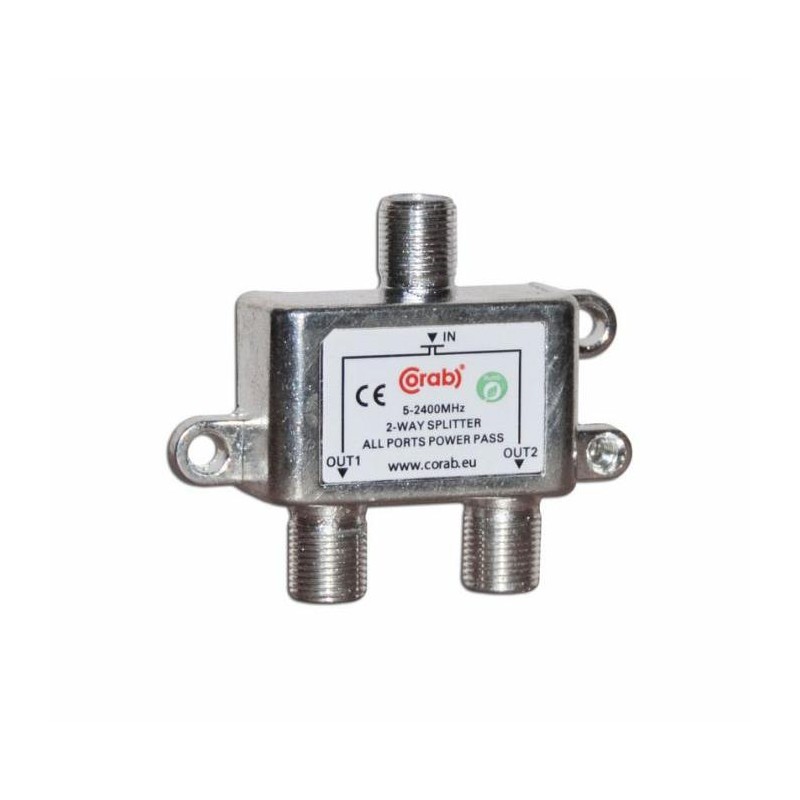 ROZGAŁĘŹNIK-SPLITER 5-2400 Mhz CORAB 2 DROŻNY Z PRZEJŚCIEM NAPIĘCIA