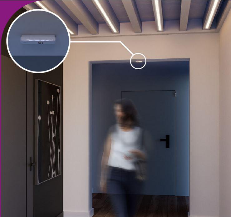 SATEL BE WAVE Bezprzewodowa czujka kurtynowa - brązowa Curtain Detector BR ACD-220 BR ABAX2 - obrazek 2