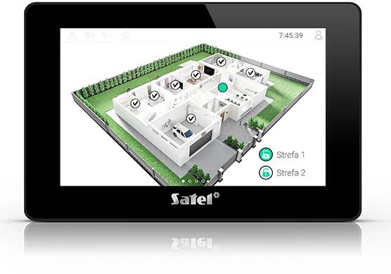 SATEL Manipulator z ekranem dotykowym 7" INT-TSH2R-B czarny - obrazek 2