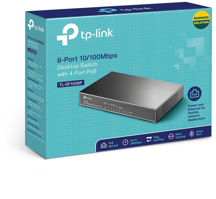 SWITCH TP-LINK TL-SF1008P 4 SWITCH TP-LINK TL-SF1008P - obrazek 4