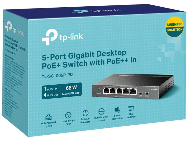 SWITCH TP-LINK TL-SG1005P-PD (POE++) - obrazek 2