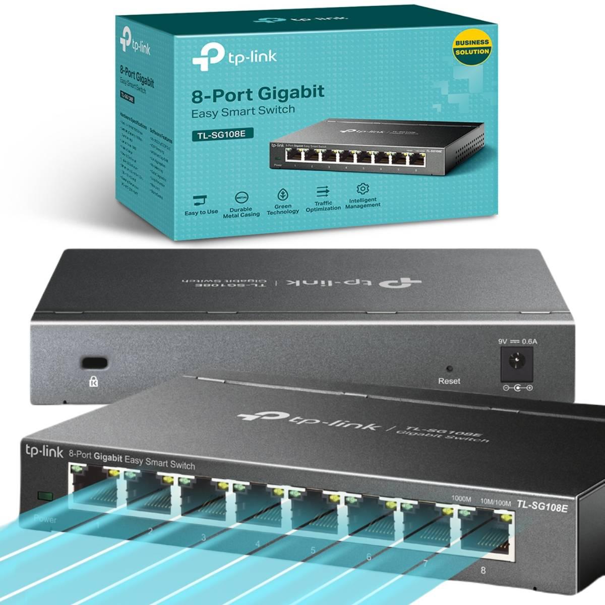 SWITCH TP-LINK TL-SG108E 2 SWITCH TP-LINK TL-SG108E - obrazek 2