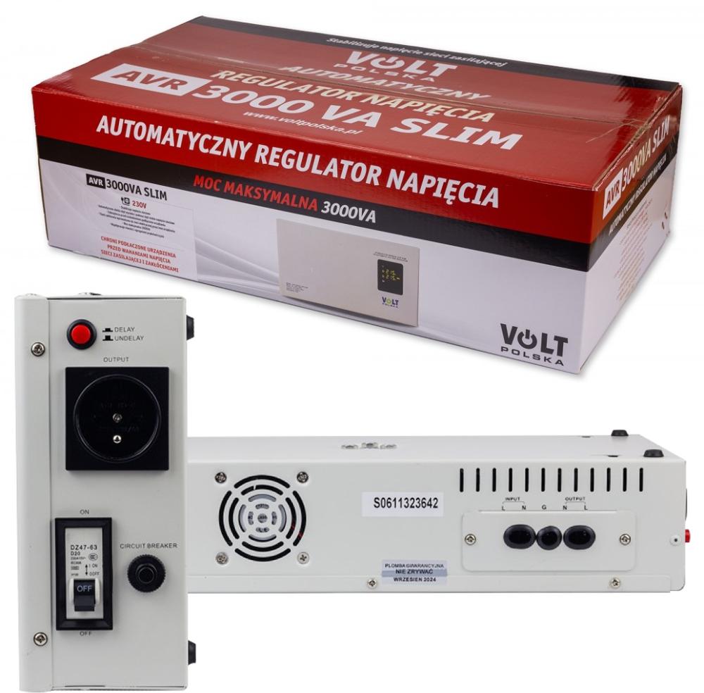 Stabilizator napięcia Volt Polska AVR 3000VA Slim - obrazek 2