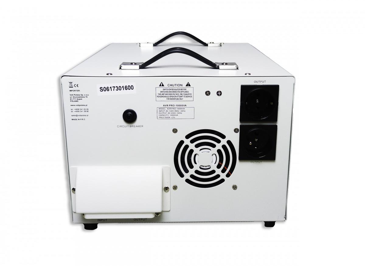 Stabilizator napięcia Volt Polska AVR Pro 10000VA 3% Servo - obrazek 2