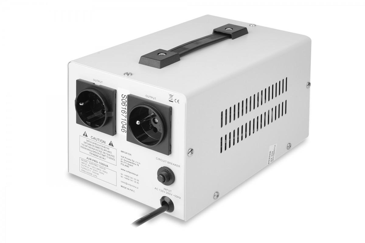 Stabilizator napięcia Volt Polska AVR Pro 1000VA 3% Servo - obrazek 2