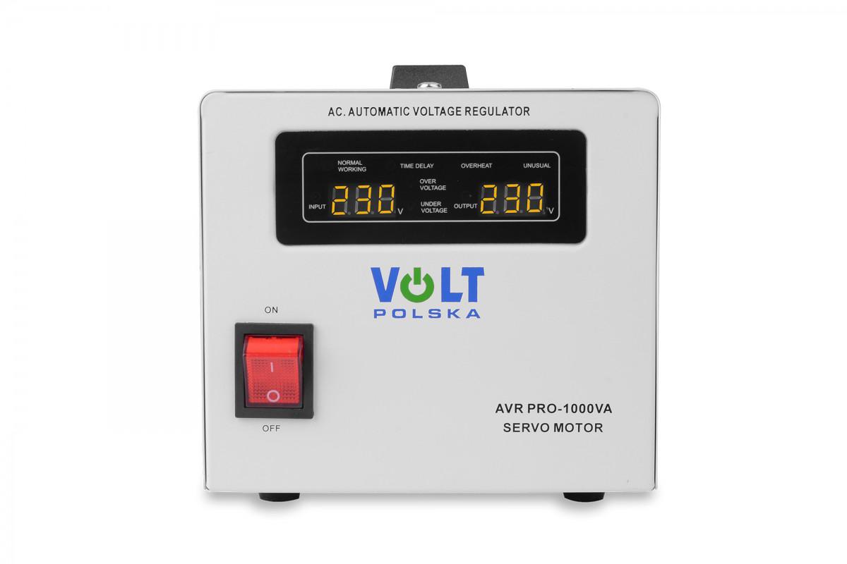 Stabilizator napięcia Volt Polska AVR Pro 1000VA 3% Servo - obrazek 3