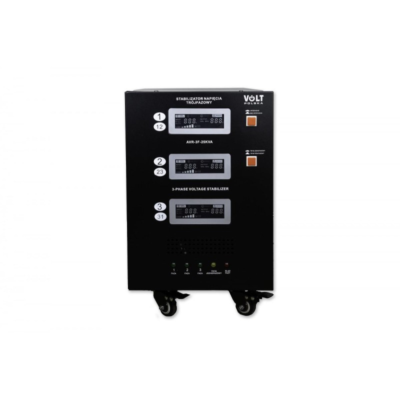 Stabilizator napięcia trójfazowy Volt Polska AVR PRO 25000VA 3% SERVO 3-F
