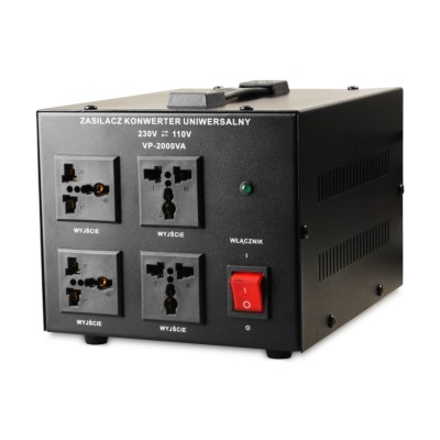 Transformator VOLT POLSKA 230V/110V 2000VA 1 Transformator VOLT POLSKA 230V/110V 2000VA