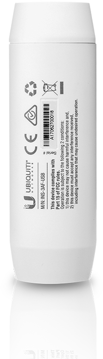 UBIQUITI Instant PoE Indoor Adapter 48V 802.3af GIGABIT (INS-3AF-I-G) - obrazek 3