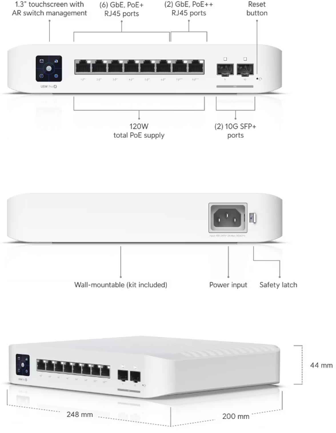 UBIQUITI UNIFI SWITCH (USW-Pro-8-POE) - obrazek 5