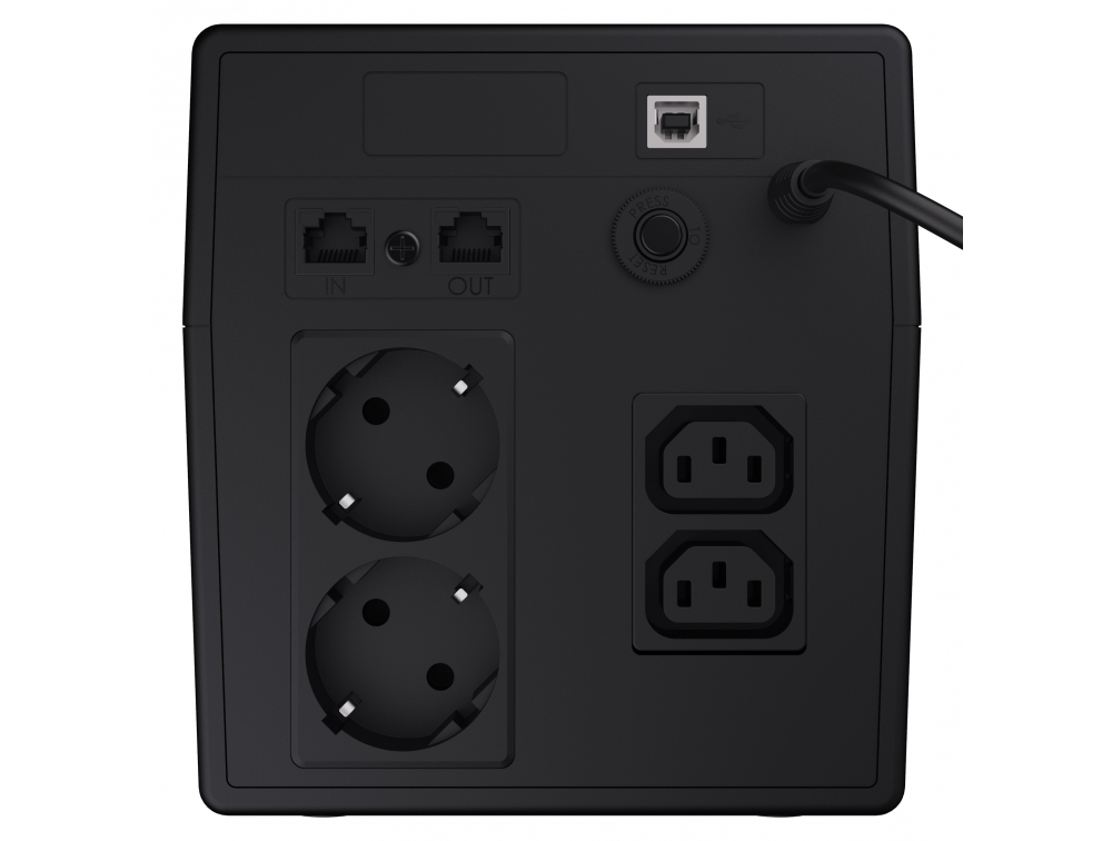 UPS ZASILACZ AWARYJNY Green Cell MICROSINE 1000VA 700W Z WYŚWIETLACZEM LCD UPS08 - obrazek 2