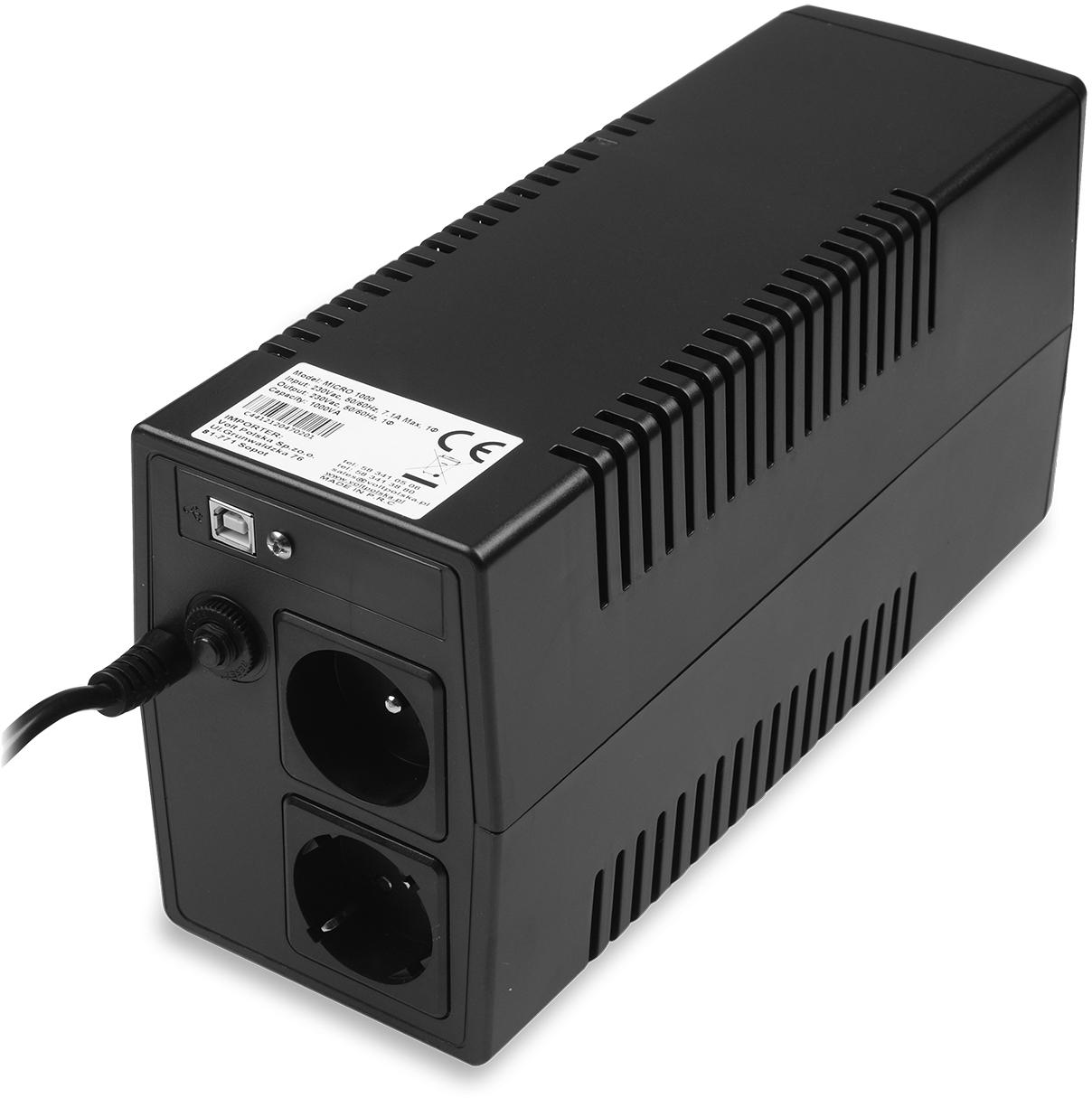 UPS ZASILACZ AWARYJNY VOLT POLSKA MICRO 1000VA 600W 1x9ah - obrazek 7