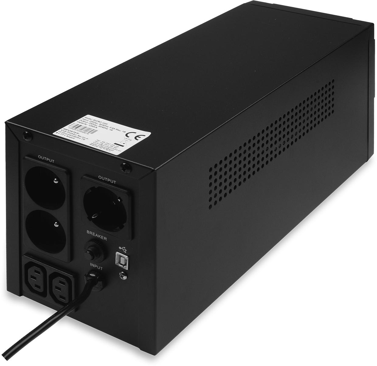 UPS ZASILACZ AWARYJNY VOLT POLSKA MICRO 1200VA 720W - obrazek 4