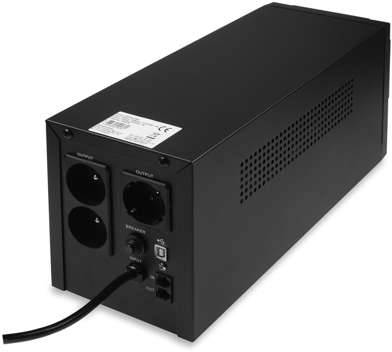UPS ZASILACZ AWARYJNY VOLT POLSKA MICRO 2000VA 1200W - obrazek 3