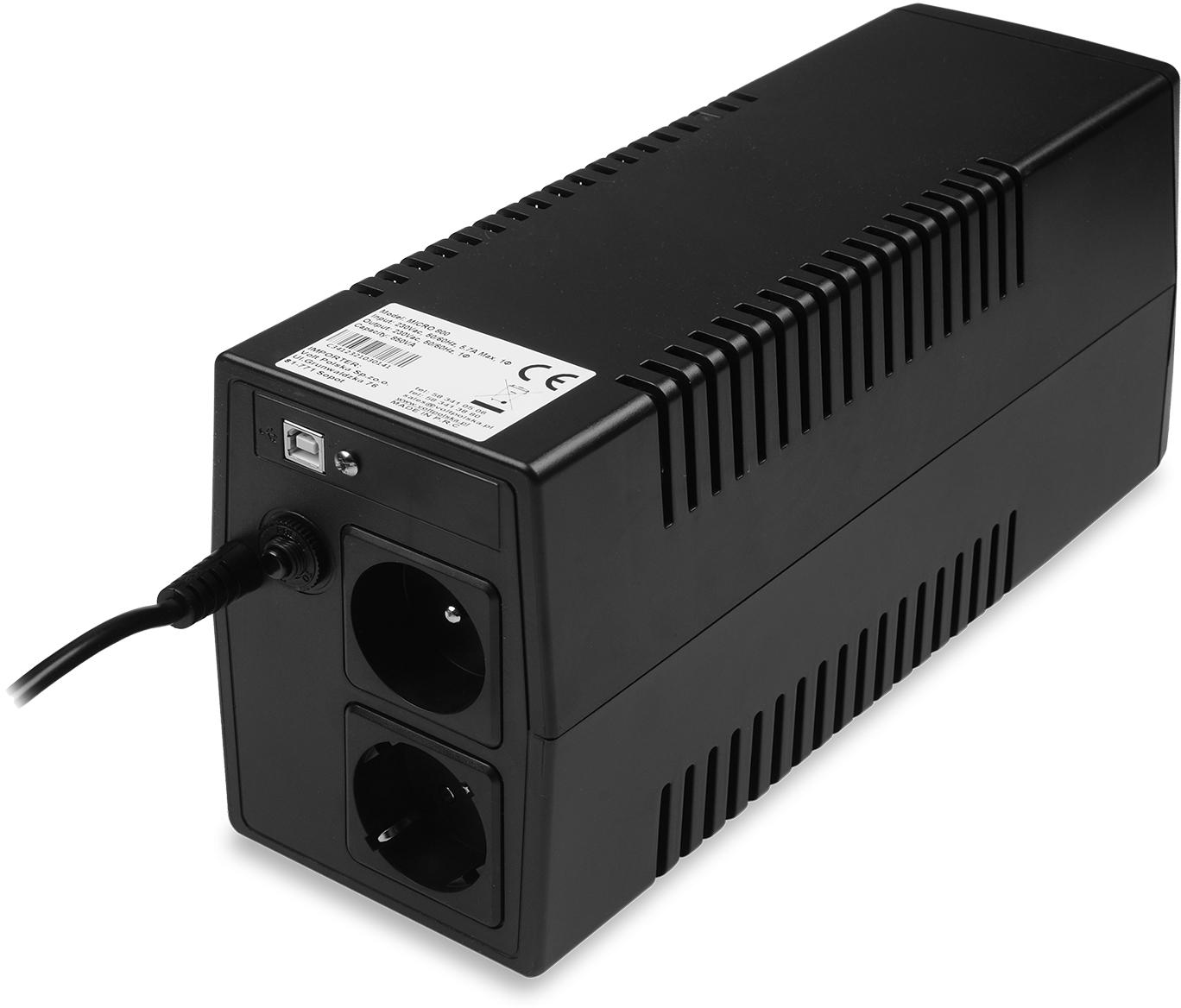 UPS ZASILACZ AWARYJNY VOLT POLSKA MICRO 800VA 480W - obrazek 6