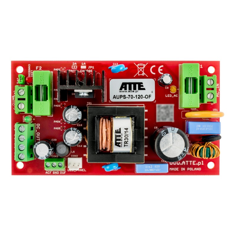 ZASILACZ BUFOROWY IMPULSOWY AUPS-70-120-OF ATTE 1 ZASILACZ BUFOROWY IMPULSOWY AUPS-70-120-OF ATTE