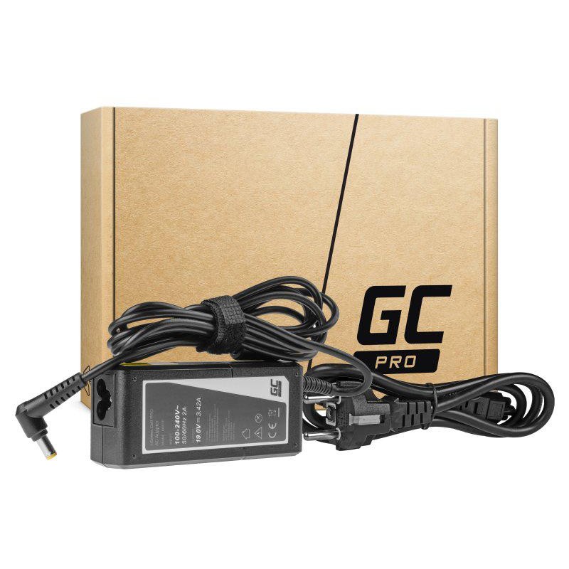 ZASILACZ ŁADOWARKA DO LAPTOPA ACER Green Cell PRO AD01P 19V 3,42A 65W 5,5mm/1,7mm