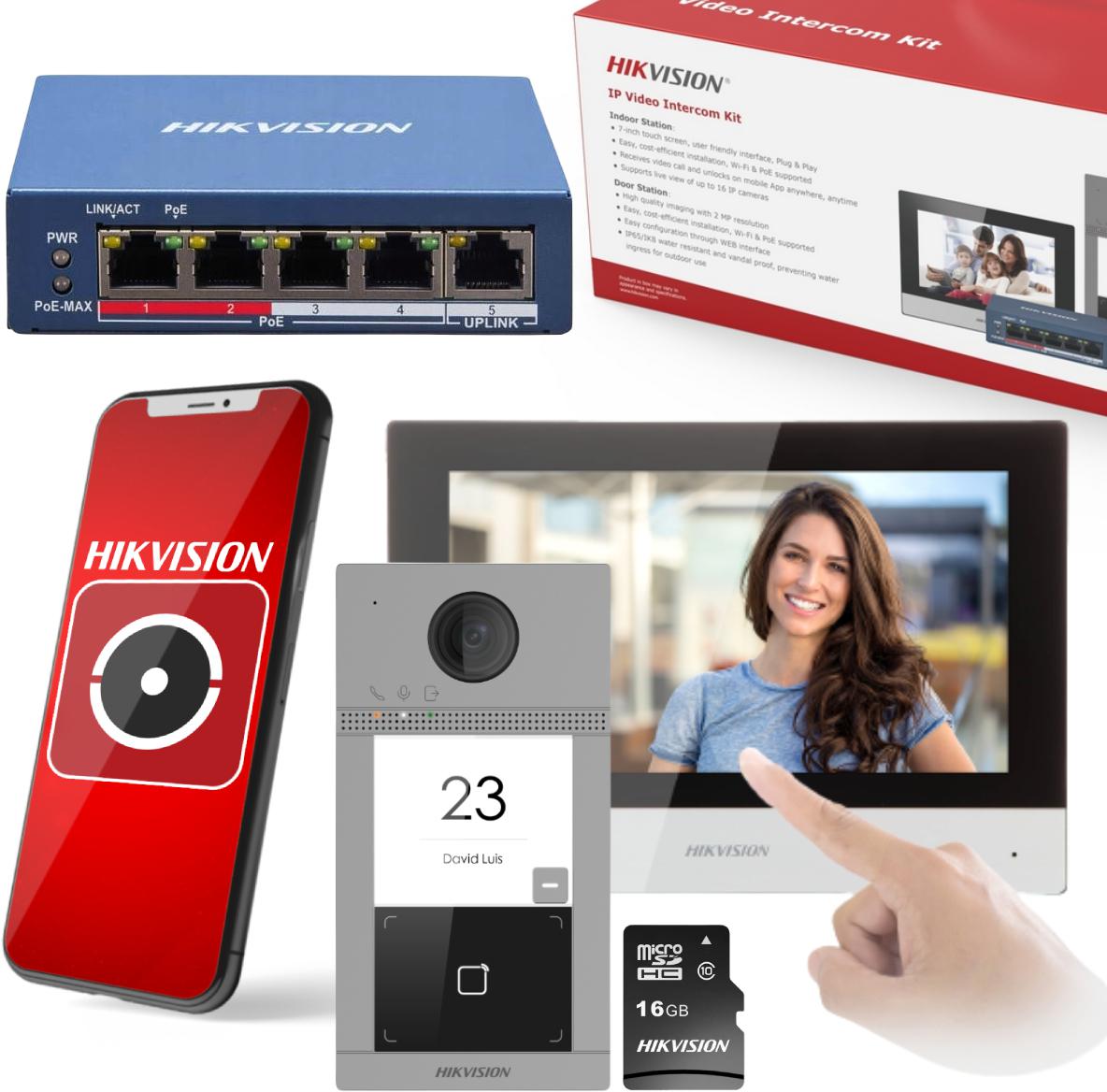 ZESTAW WIDEODOMOFONOWY HIKVISION DS-KIS604-S(C)(O-STD)/eu - obrazek 5